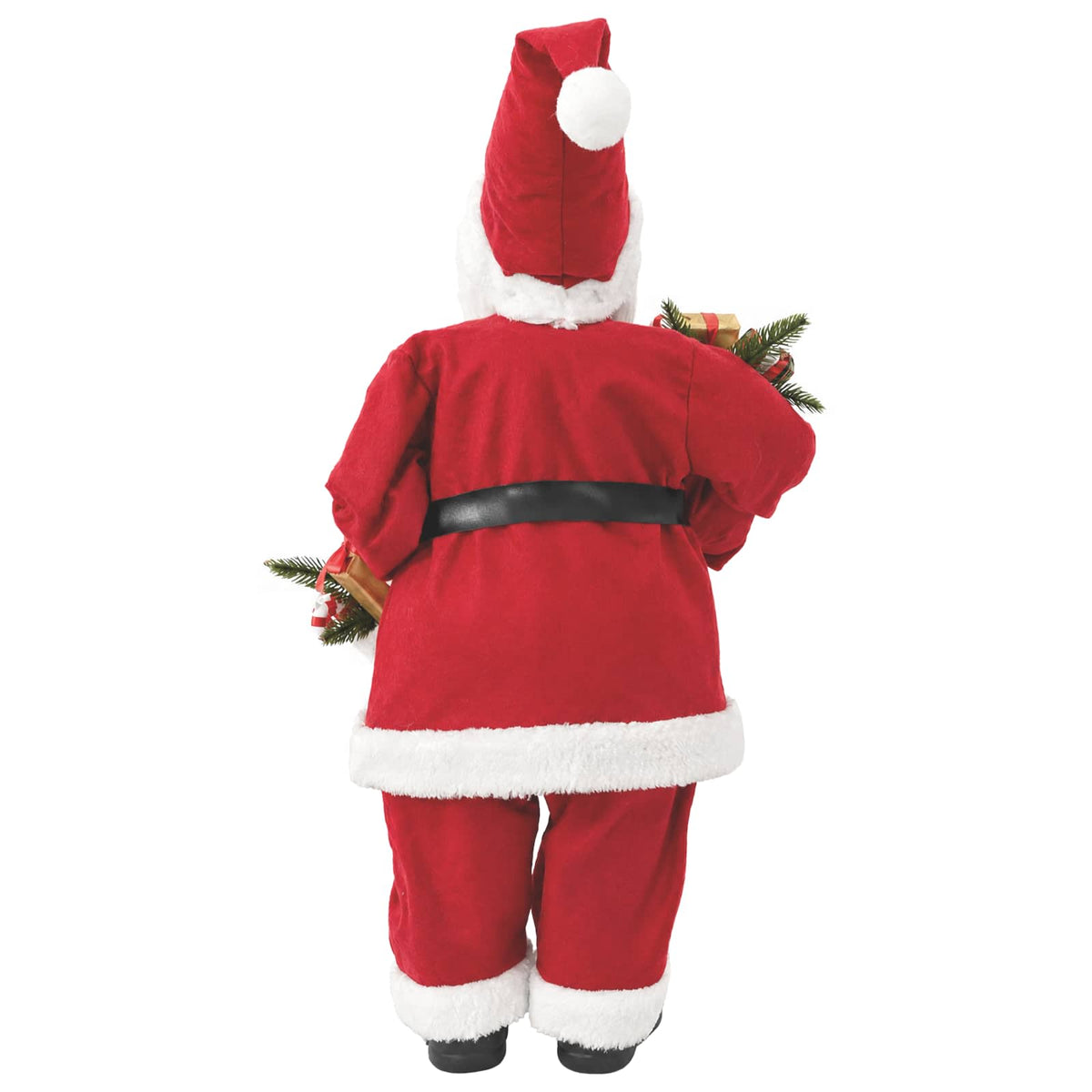 vidaXL Figurka Świętego Mikołaja czerwony 62 cm Poliester