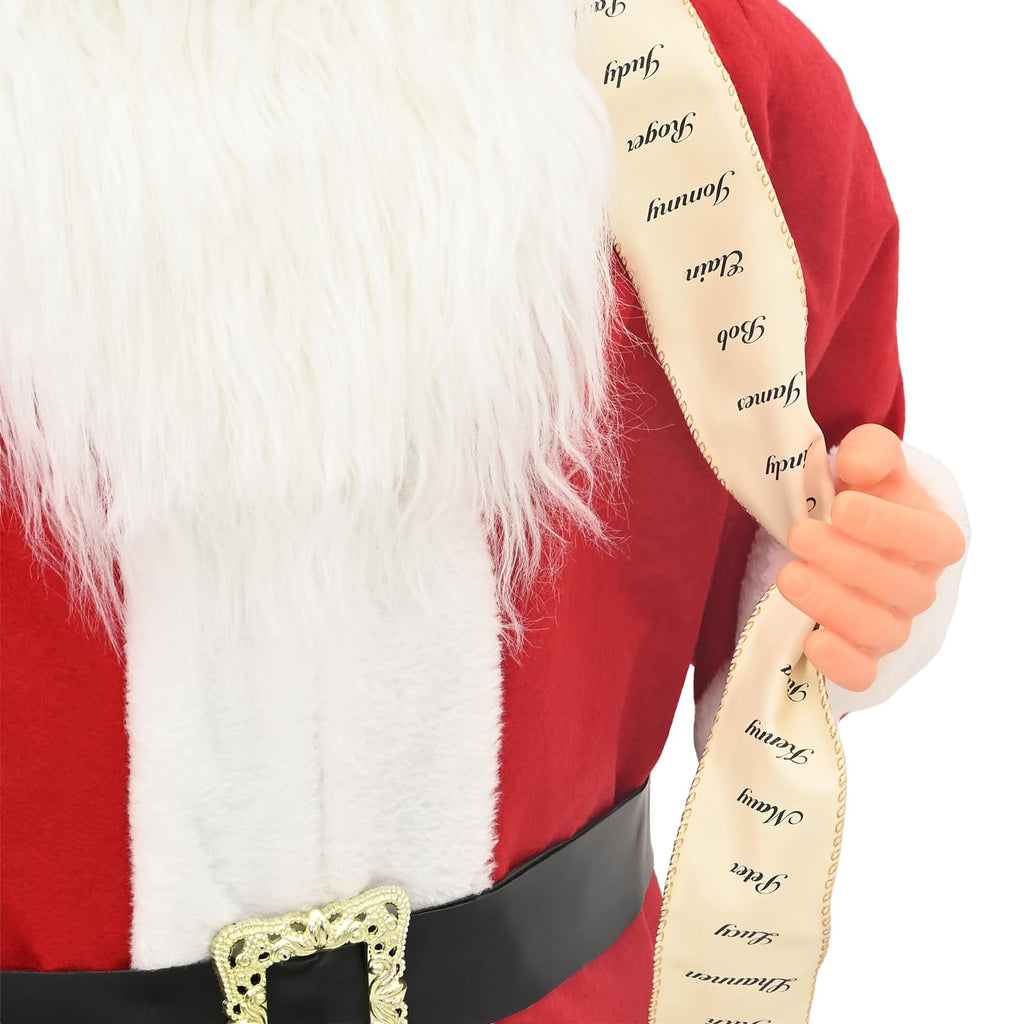 vidaXL Figurka Świętego Mikołaja czerwony 110 cm Poliester