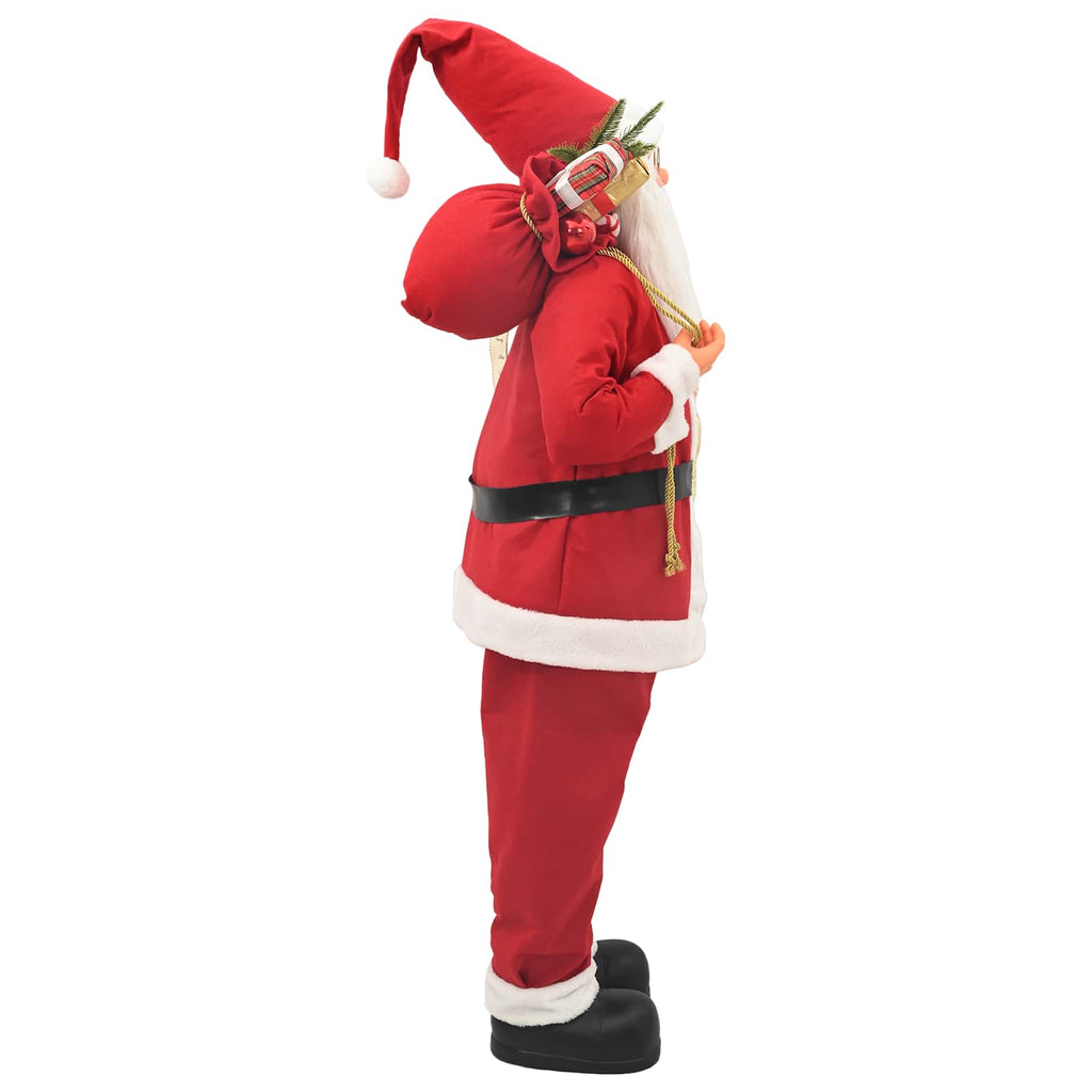 vidaXL Figurka Świętego Mikołaja czerwony 110 cm Poliester