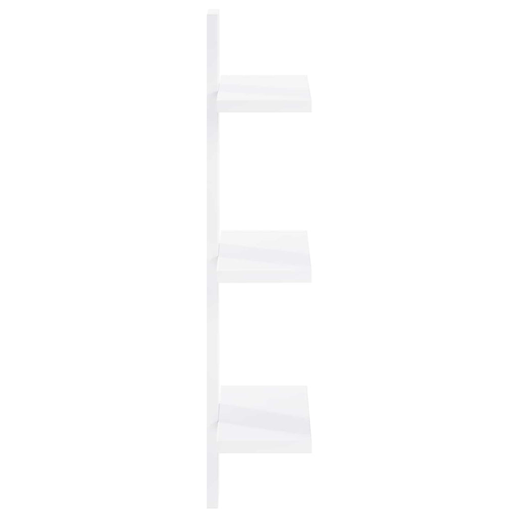 vidaXL Półka ścienna Biały 30 x 13.5 x 64.5 cm materiał drewnopochodny