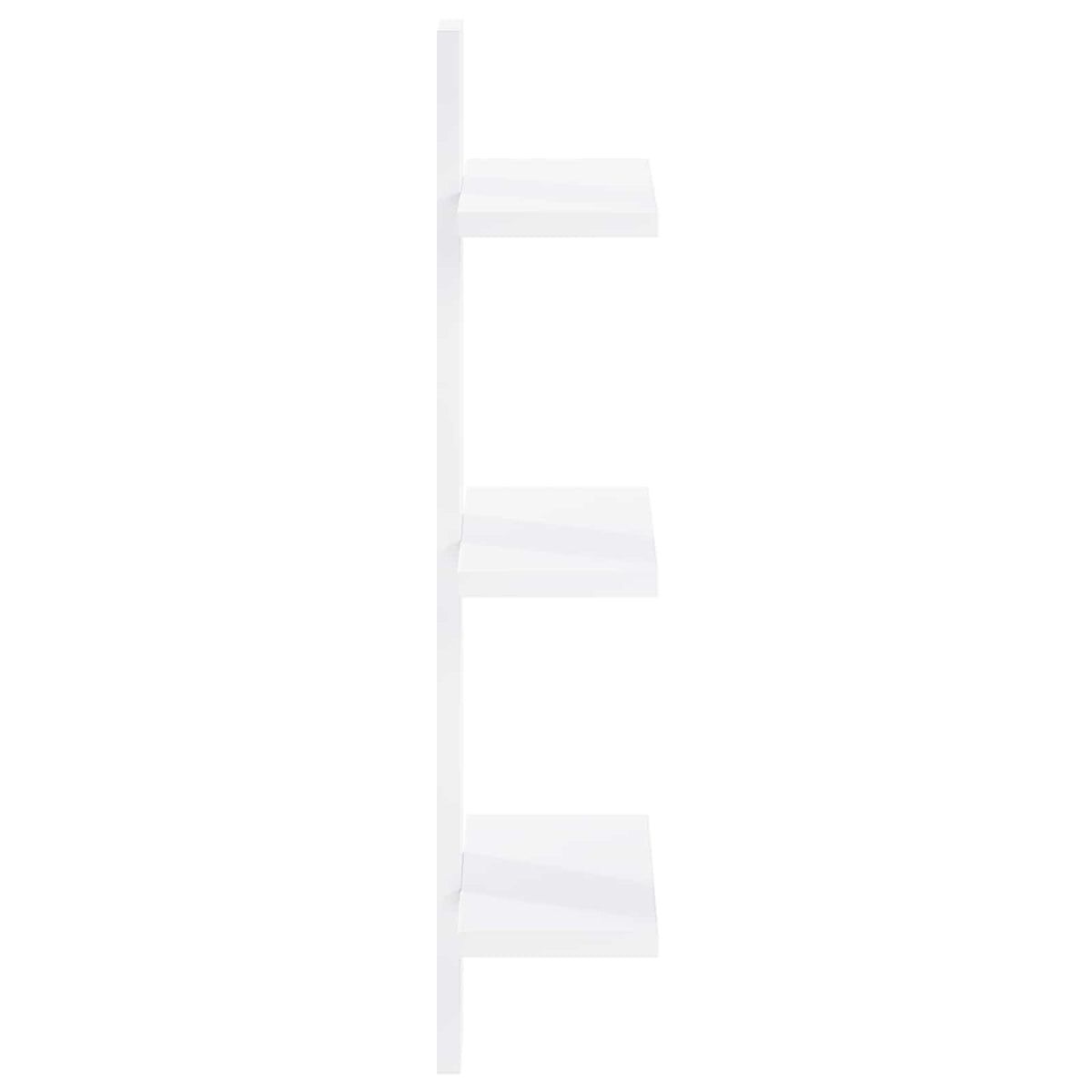 vidaXL Półka ścienna Biały 30 x 13.5 x 64.5 cm materiał drewnopochodny