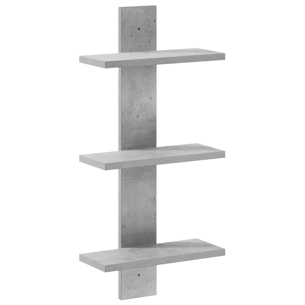 vidaXL Półka ścienna Betonowy szary 30 x 13,5 x 64,5 cm