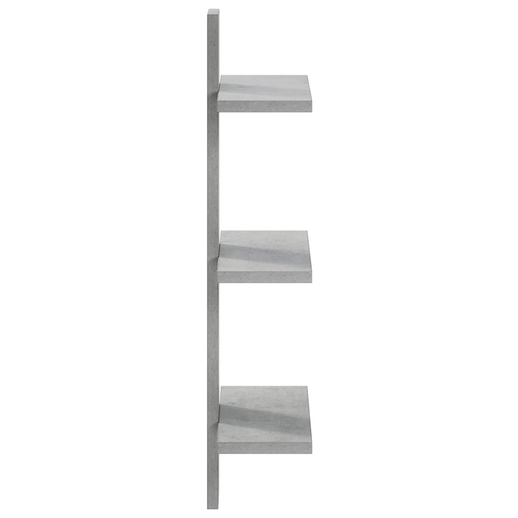 vidaXL Półka ścienna Betonowy szary 30 x 13,5 x 64,5 cm