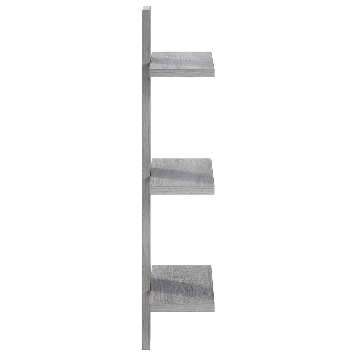 vidaXL Półka ścienna Szary Sonoma 30 x 13,5 x 64,5 cm