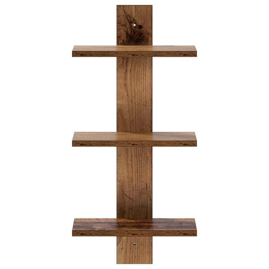 vidaXL Półka ścienna Stare drewno 30 x 13.5 x 64.5 cm