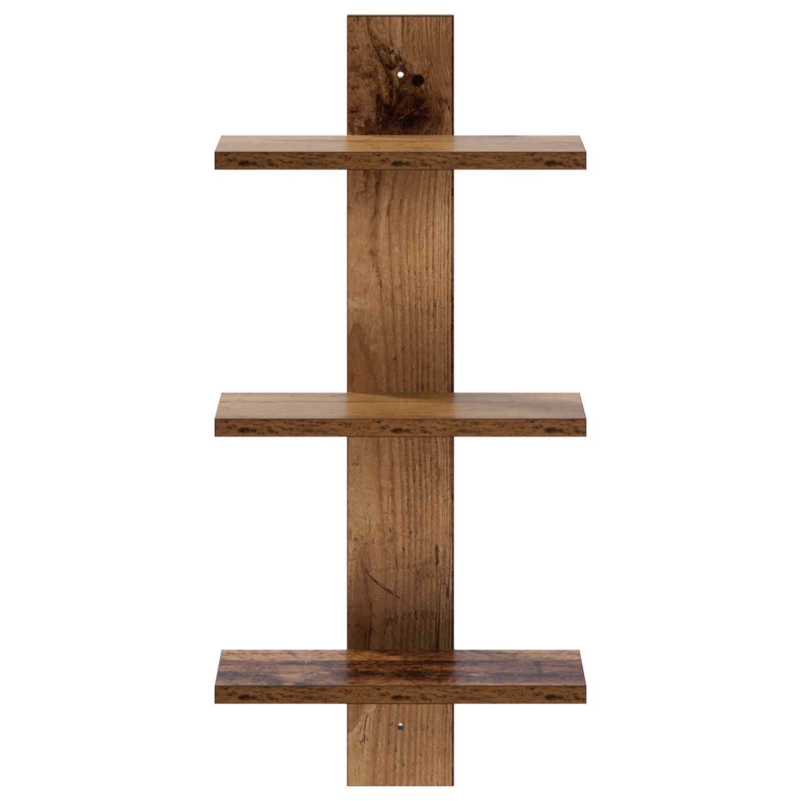 vidaXL Półka ścienna Stare drewno 30 x 13.5 x 64.5 cm