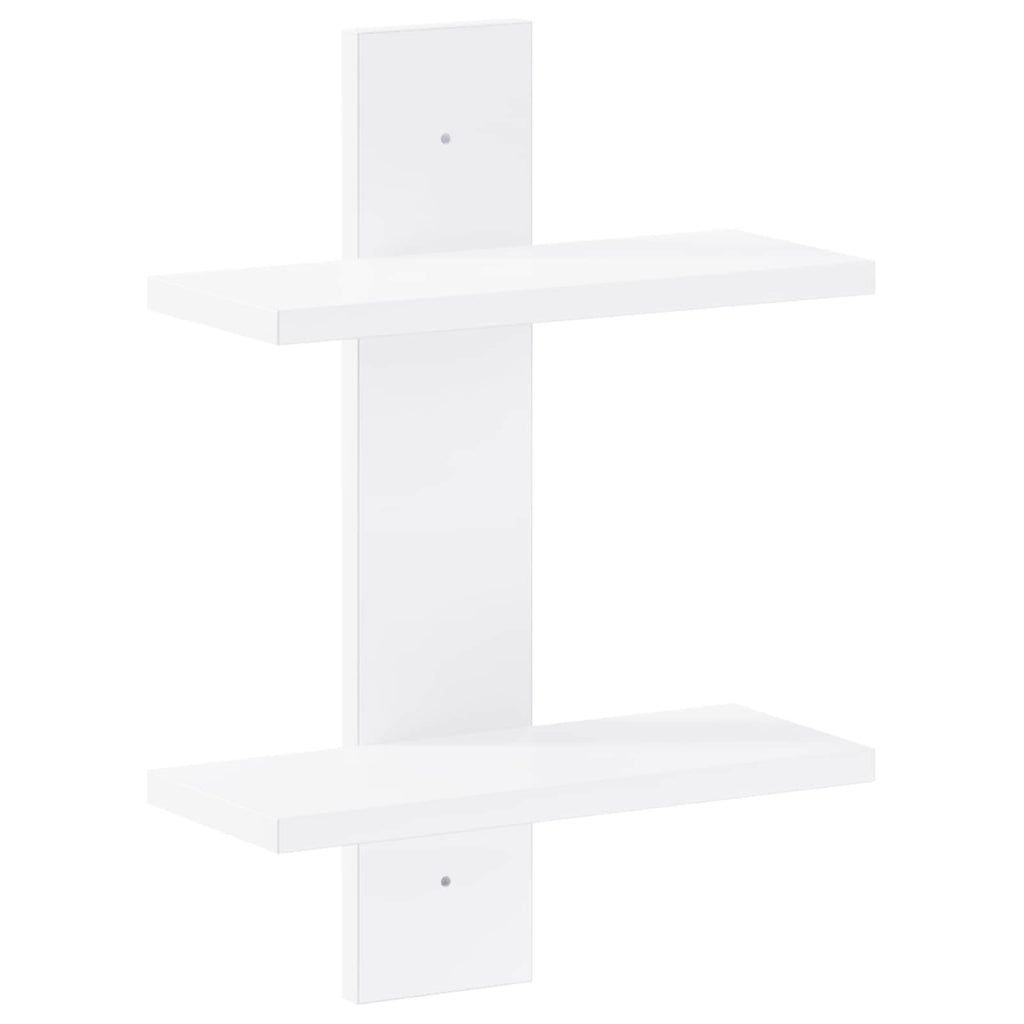 vidaXL Półka ścienna Biały 30 x 13,5 x 43 cm materiał drewnopochodny