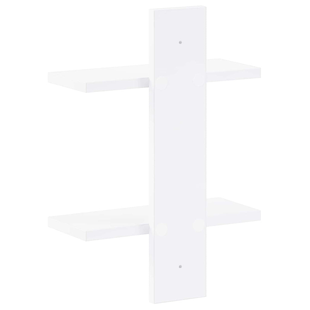vidaXL Półka ścienna Biały 30 x 13,5 x 43 cm materiał drewnopochodny