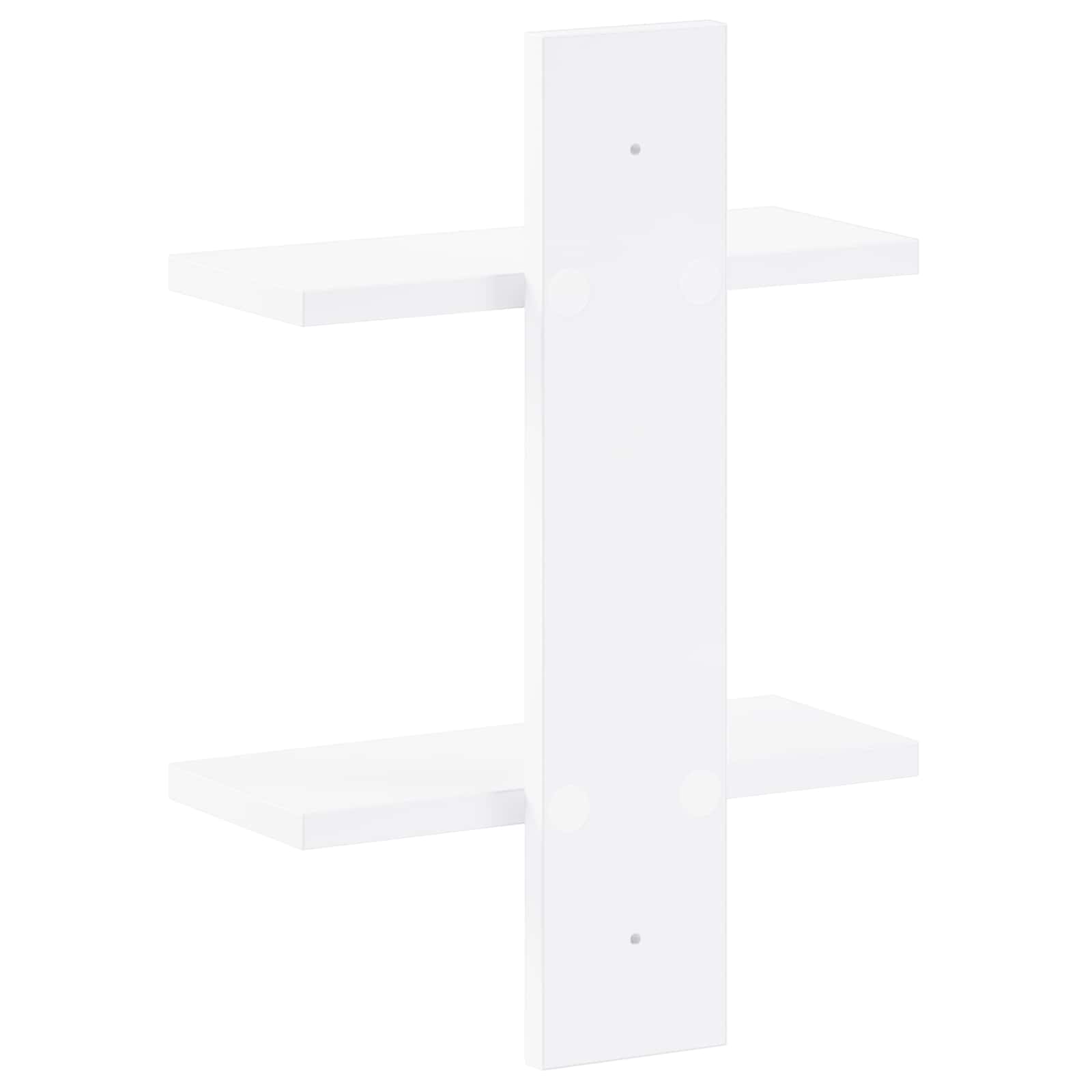 vidaXL Półka ścienna Biały 30 x 13,5 x 43 cm materiał drewnopochodny