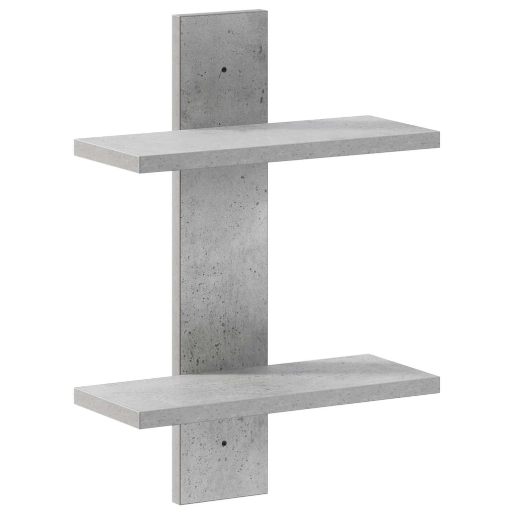 vidaXL Półka ścienna Betonowy szary 30 x 13.5 x 43 cm