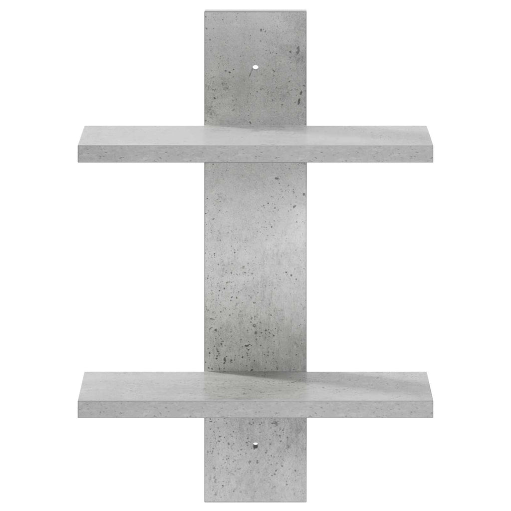 vidaXL Półka ścienna Betonowy szary 30 x 13.5 x 43 cm
