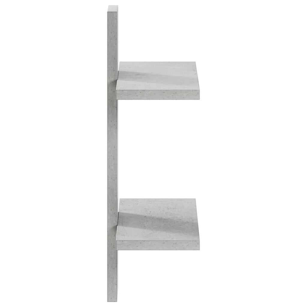 vidaXL Półka ścienna Betonowy szary 30 x 13.5 x 43 cm