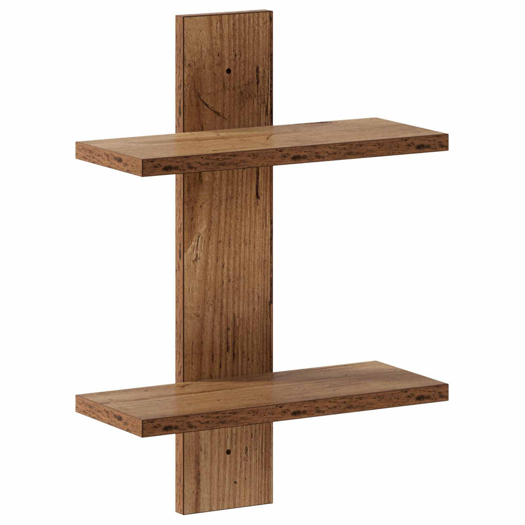 vidaXL Półka ścienna Stare drewno 30 x 13.5 x 43 cm