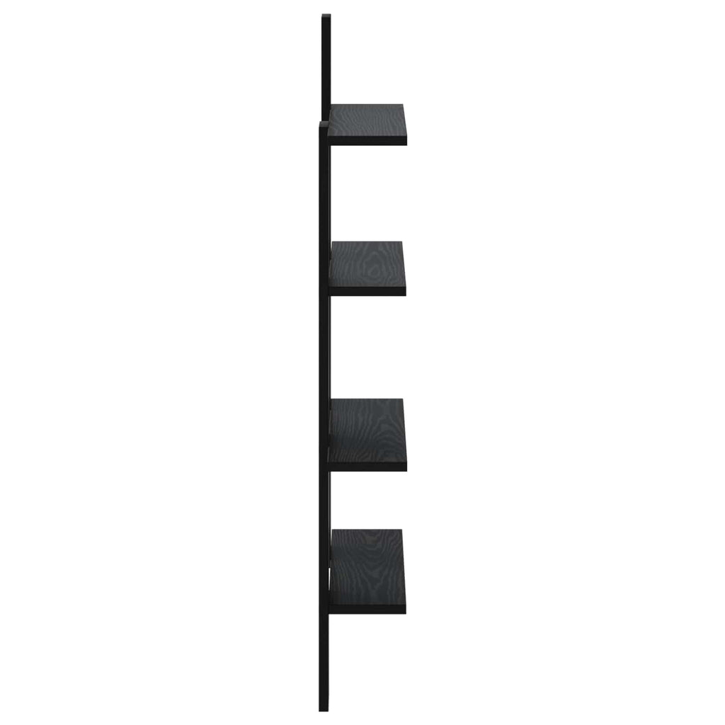 vidaXL Półka ścienna Czarny dąb 61 x 13,5 x 105 cm Drewno inżynieryjne