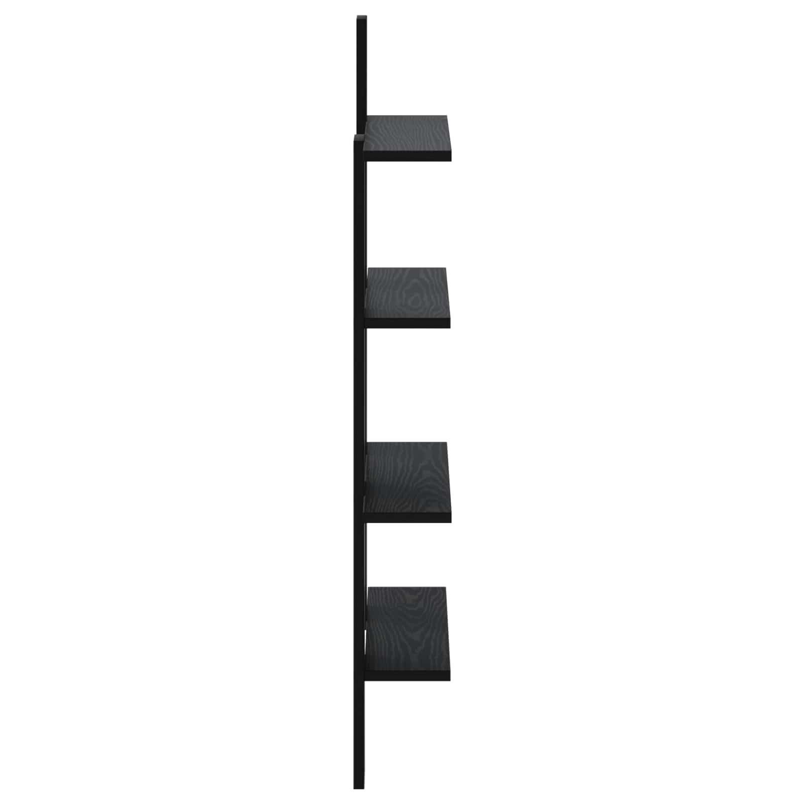 vidaXL Półka ścienna Czarny dąb 61 x 13,5 x 105 cm Drewno inżynieryjne