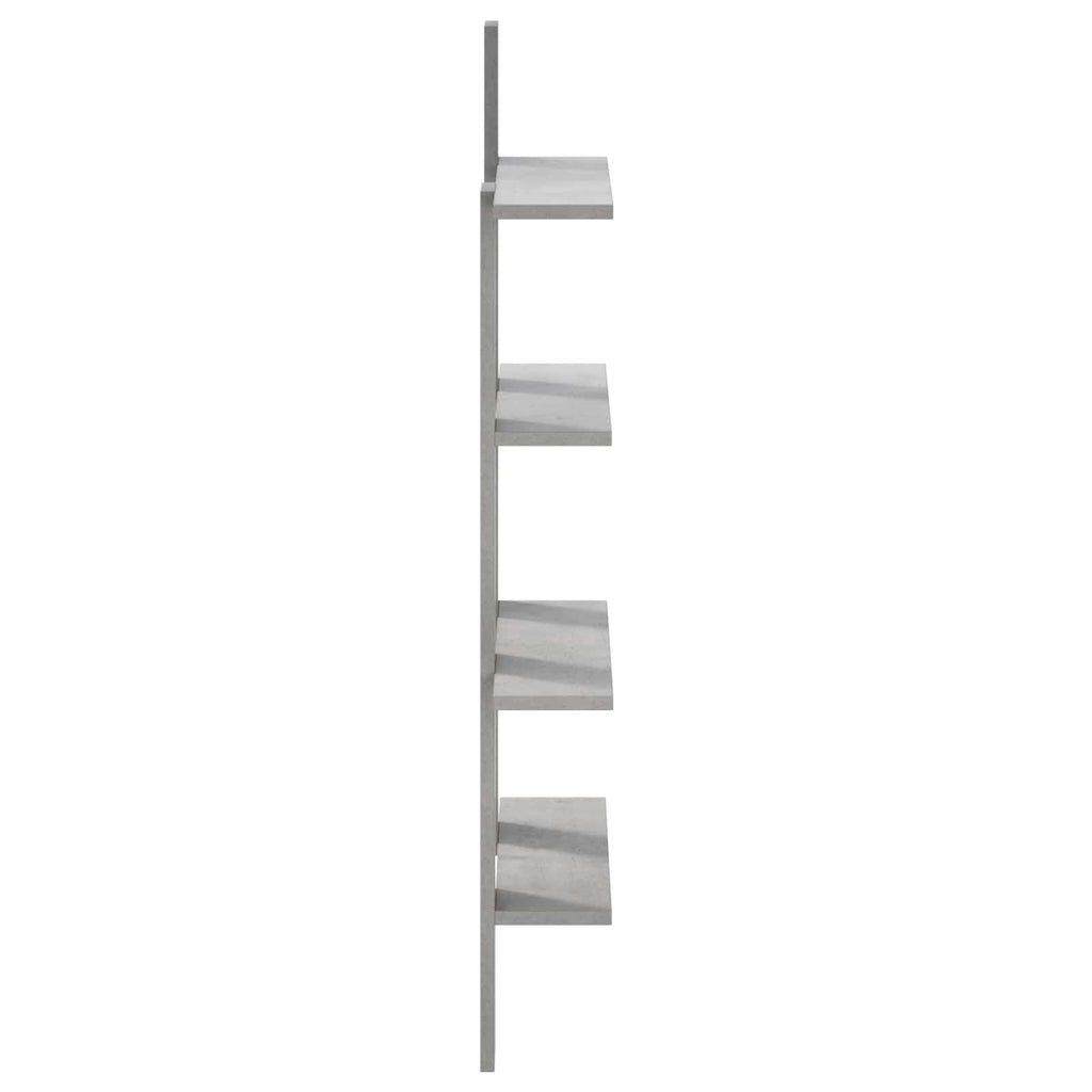 vidaXL Półka ścienna Betonowy szary 61 x 13,5 x 105 cm