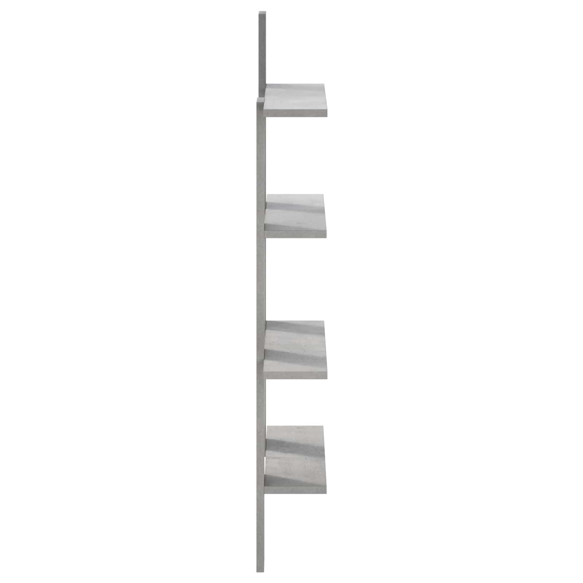 vidaXL Półka ścienna Betonowy szary 61 x 13,5 x 105 cm