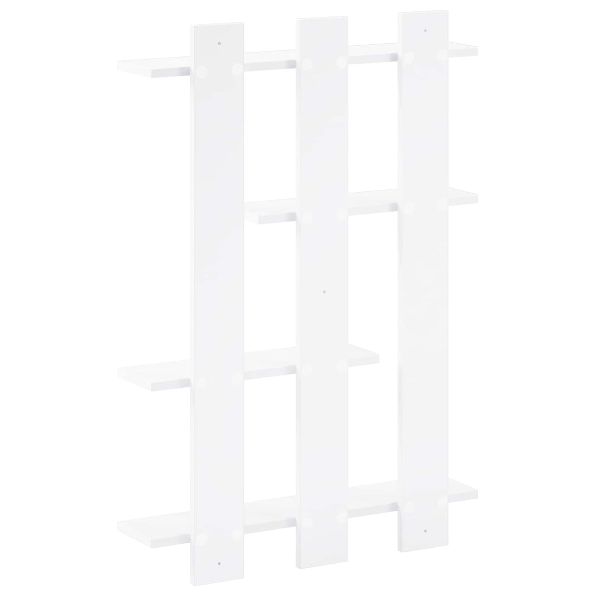 vidaXL Półka ścienna Biały 61 x 13,5 x 88 cm Drewno inżynieryjne