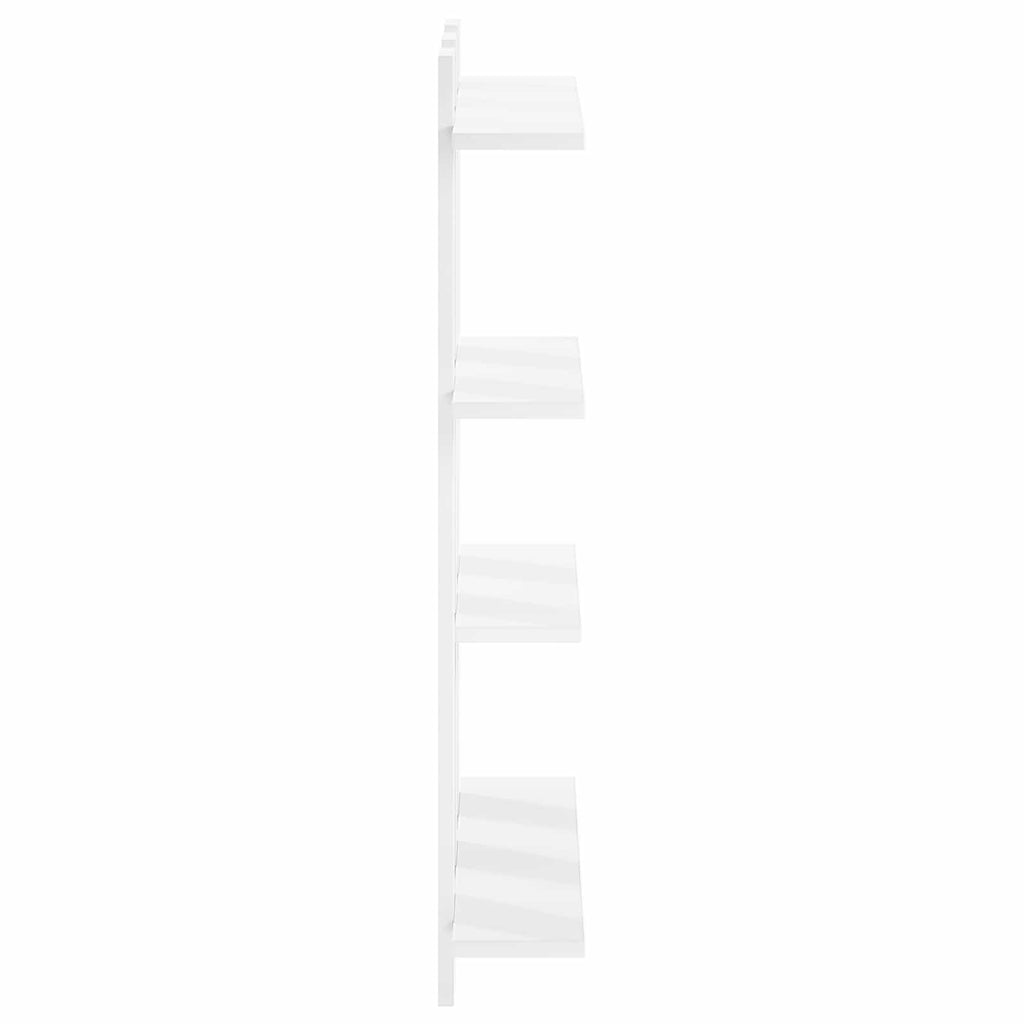 vidaXL Półka ścienna Biały 61 x 13,5 x 88 cm Drewno inżynieryjne