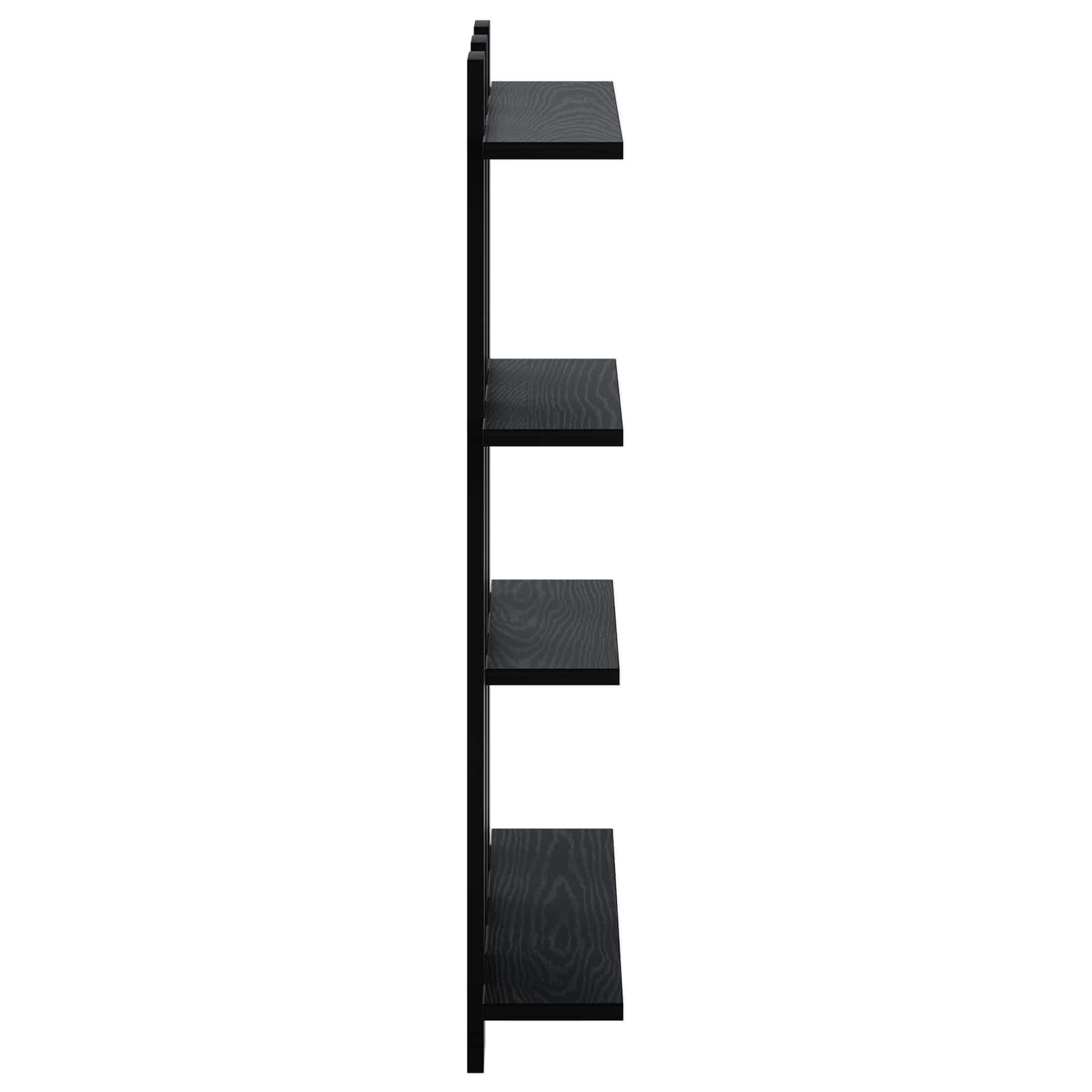 vidaXL Półka ścienna Czarny dąb 61 x 13,5 x 88 cm Drewno inżynieryjne