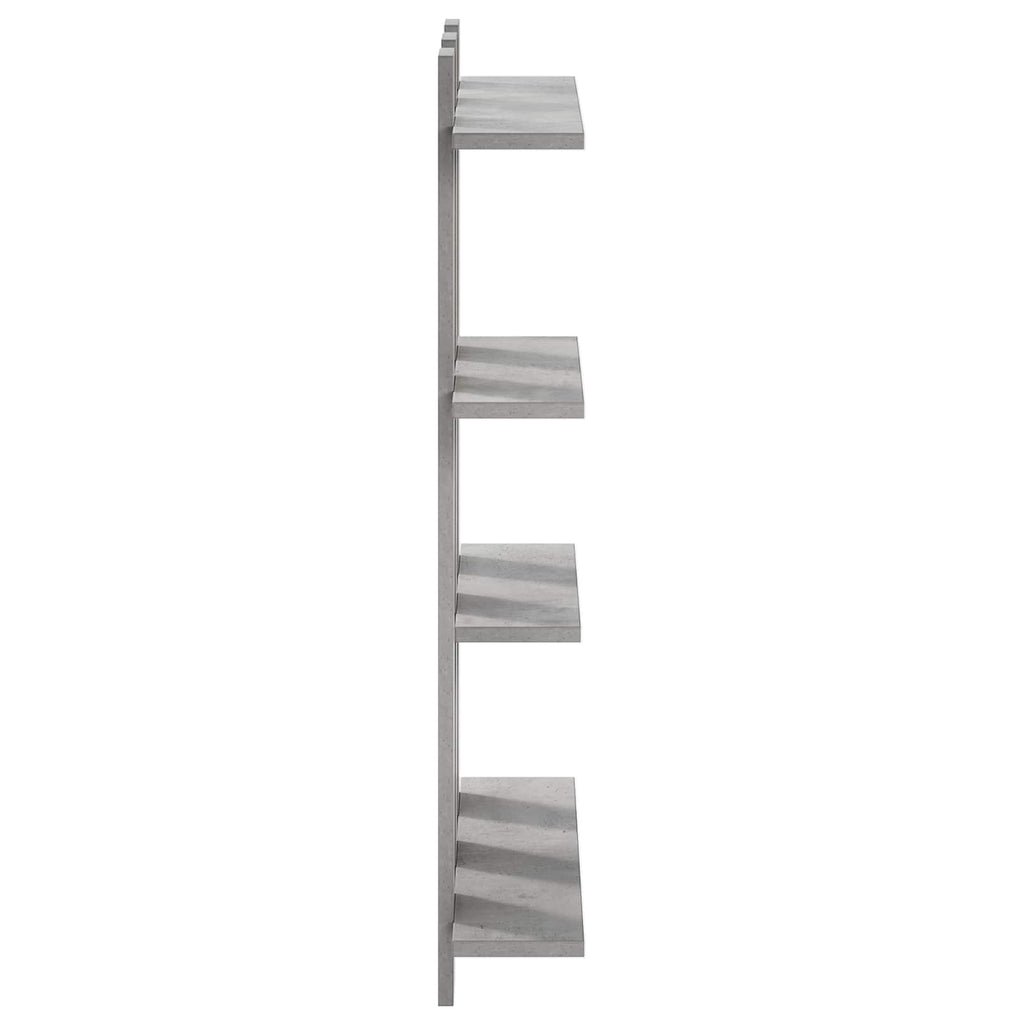 vidaXL Półka ścienna Betonowy szary 61 x 13,5 x 88 cm