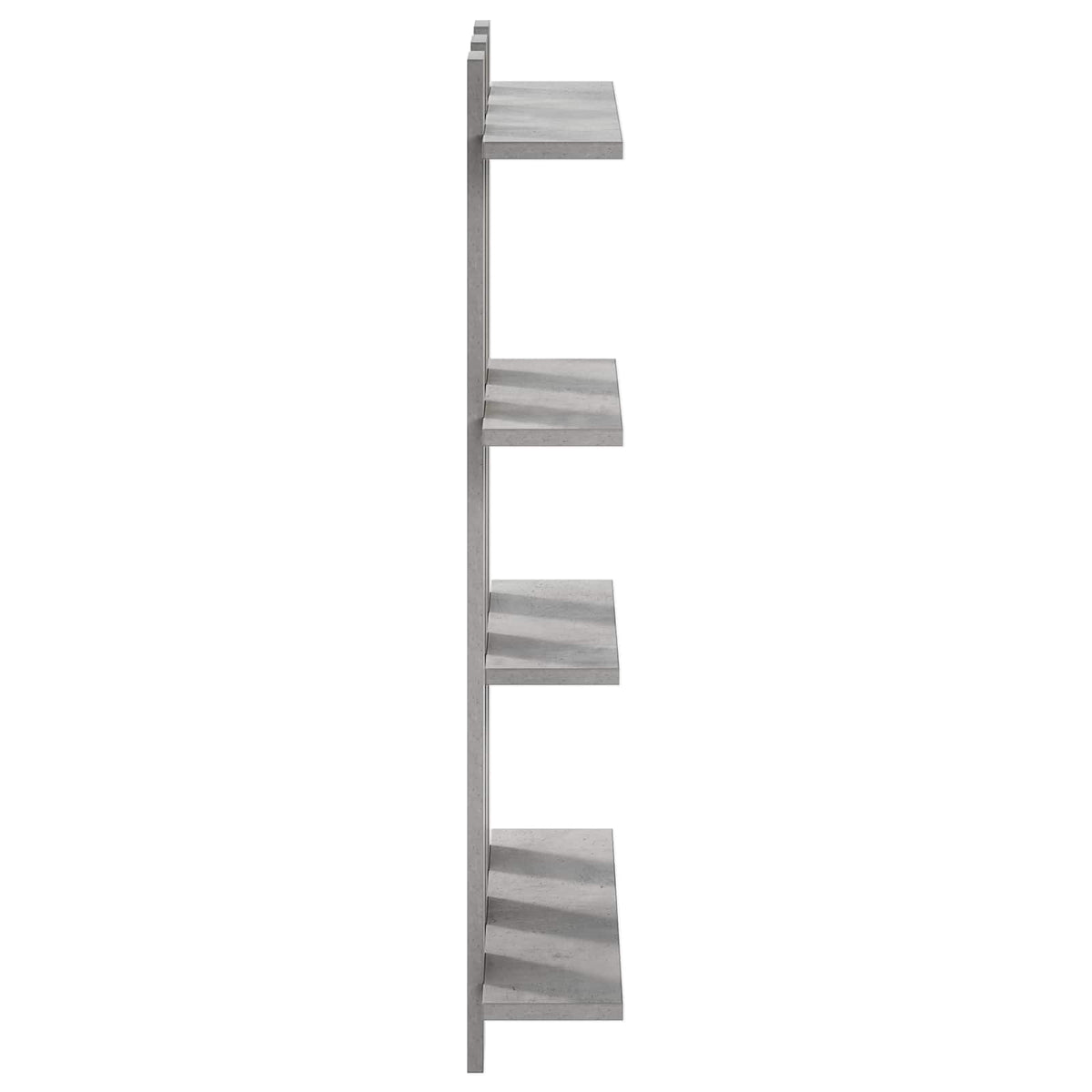 vidaXL Półka ścienna Betonowy szary 61 x 13,5 x 88 cm