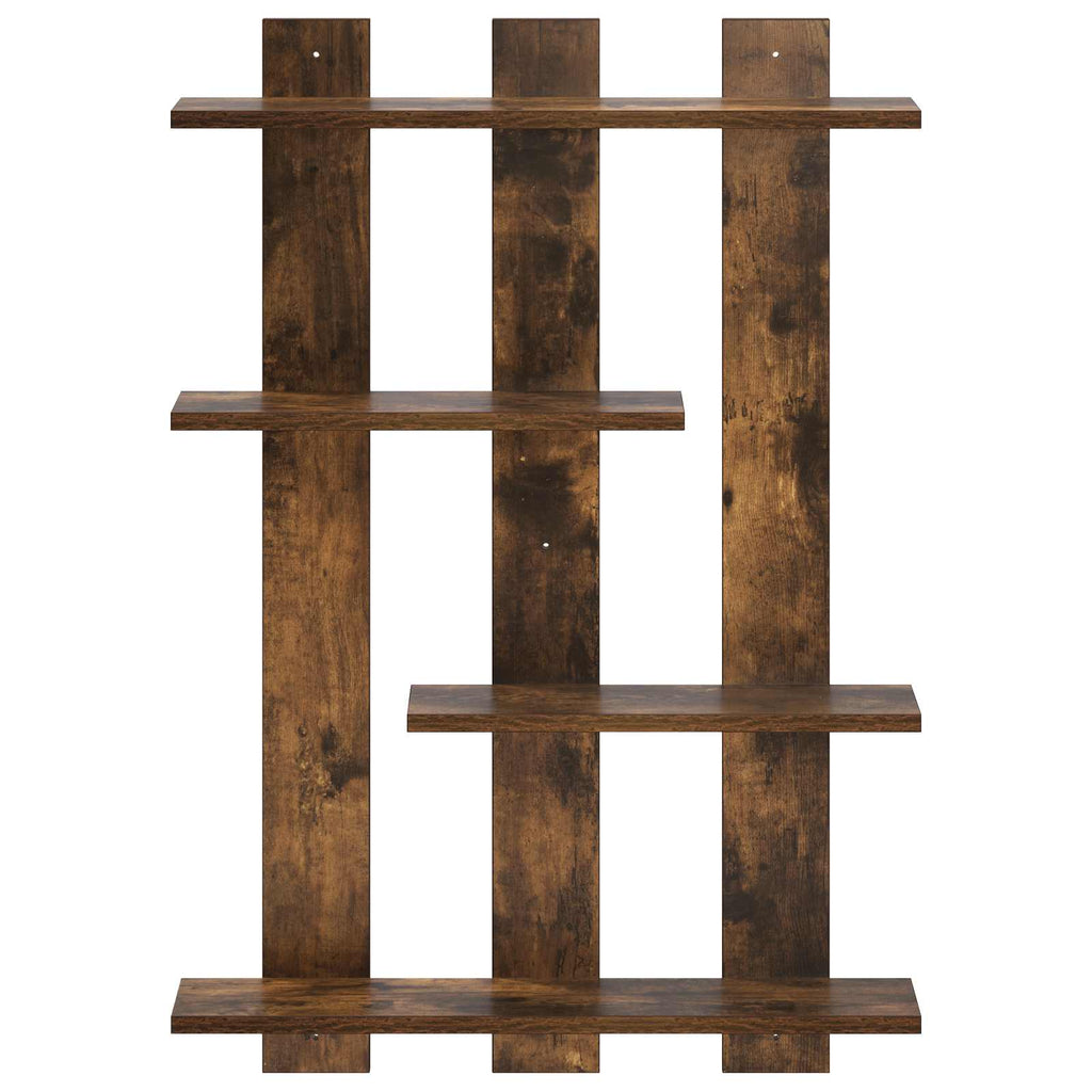 vidaXL Półka ścienna Dąb wędzony 61 x 13,5 x 88 cm Drewno inżynieryjne