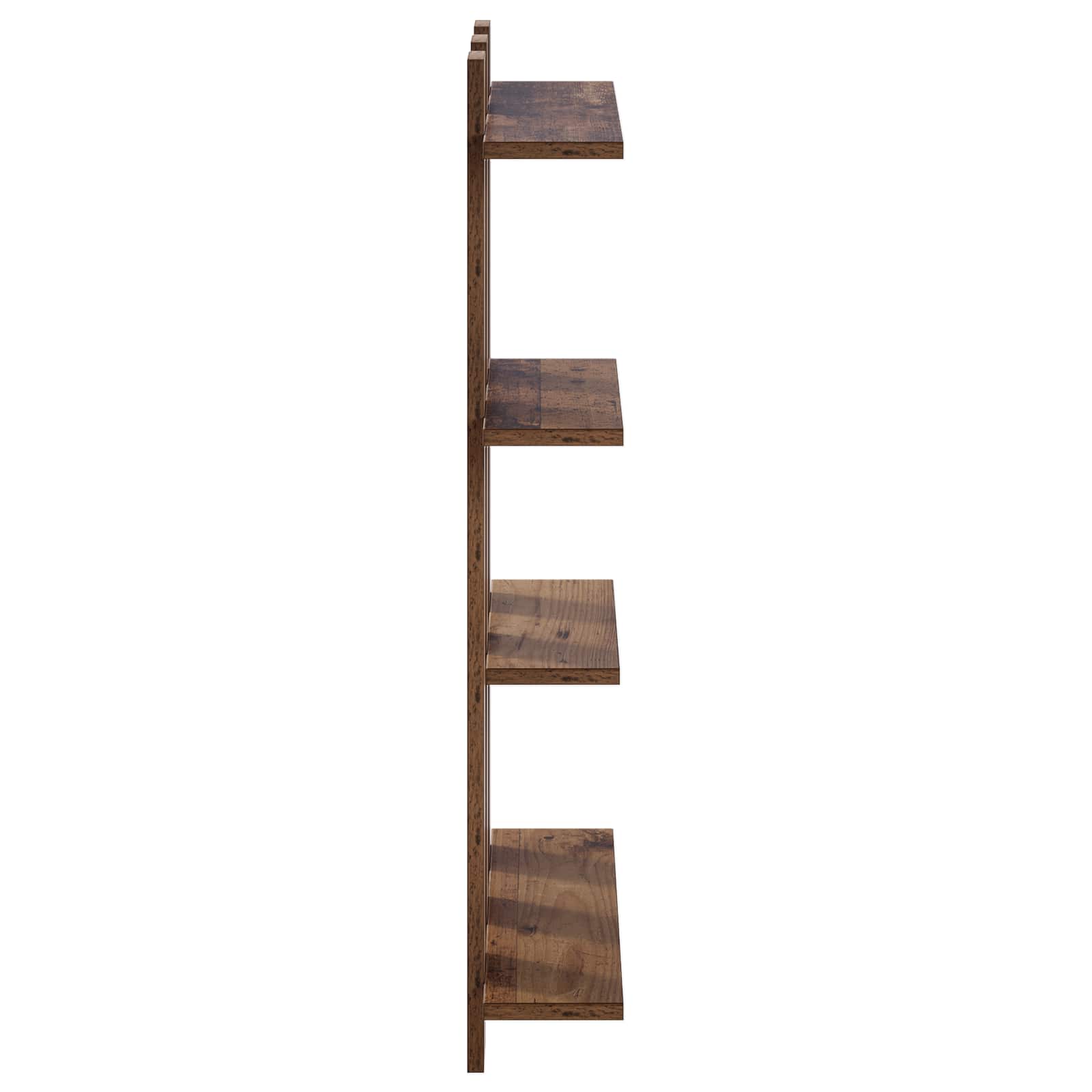 vidaXL Półka ścienna Stare drewno 61 x 13,5 x 88 cm
