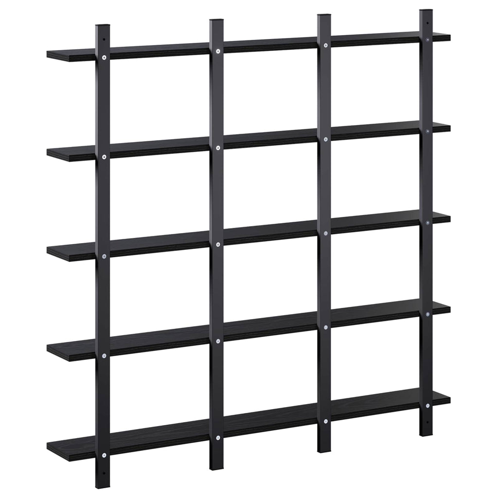 vidaXL Półka ścienna Czarny dąb 102 x 13,5 x 102 cm