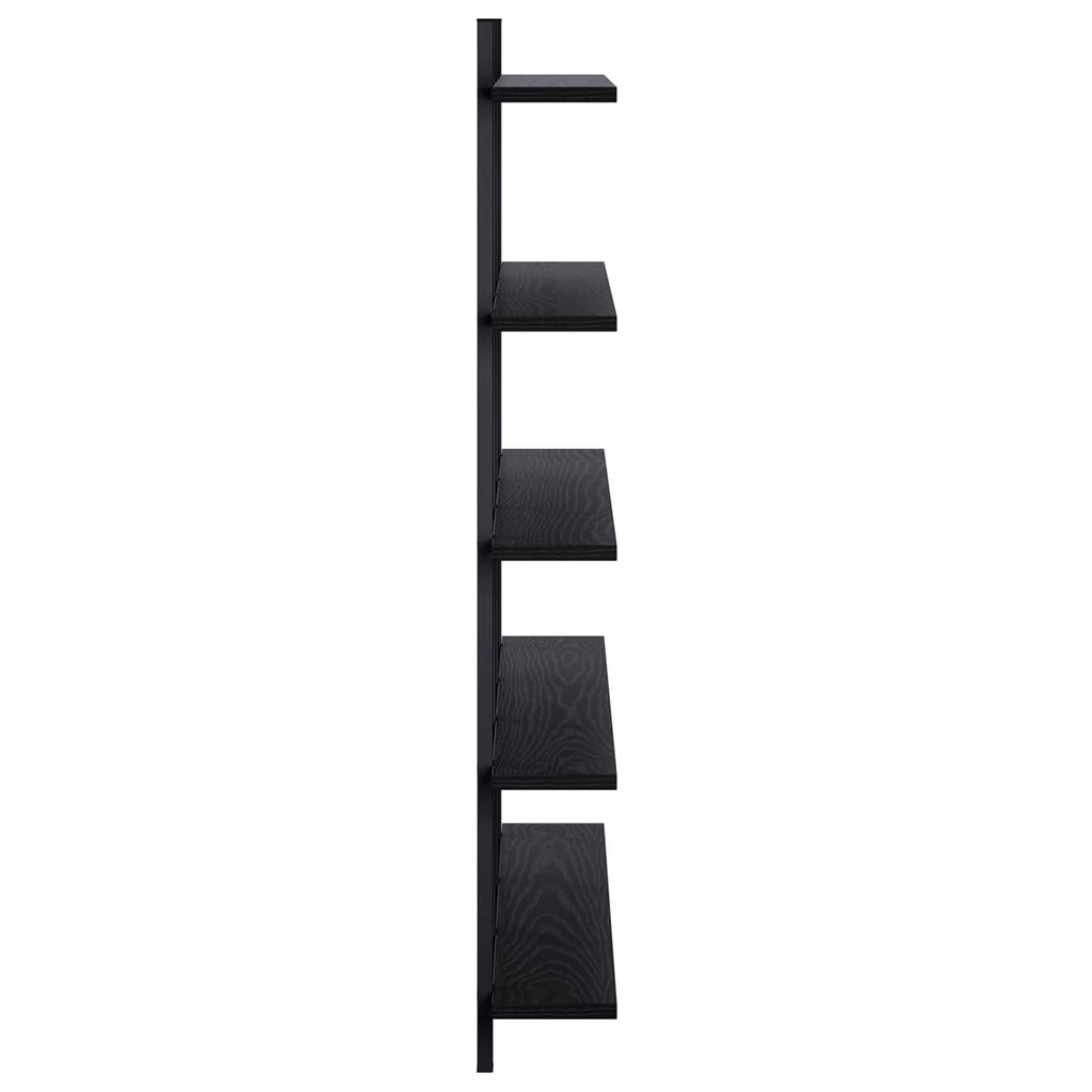 vidaXL Półka ścienna Czarny dąb 102 x 13,5 x 102 cm