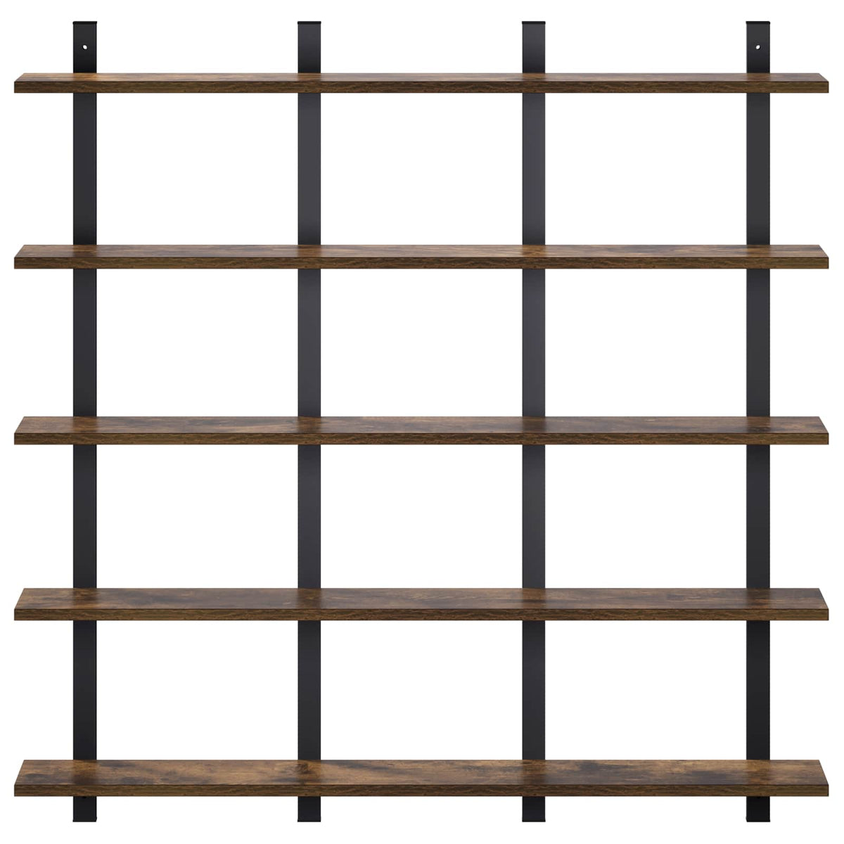 vidaXL Półka ścienna Dąb wędzony 102 x 13,5 x 102 cm