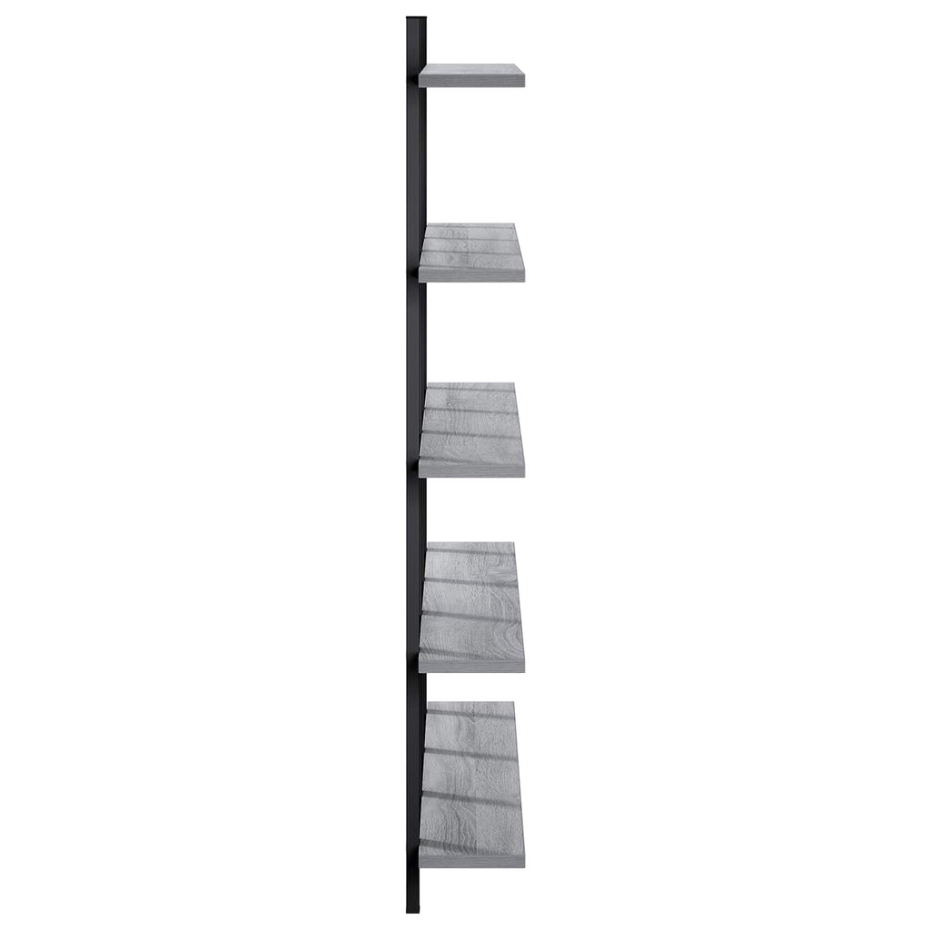 vidaXL Półka ścienna Szary Sonoma 102 x 13,5 x 102 cm