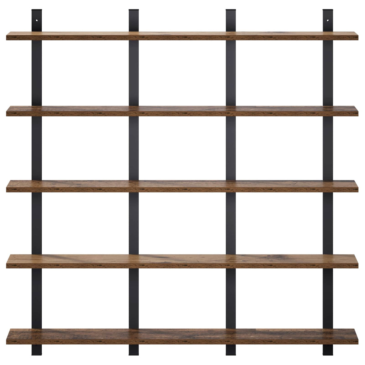 vidaXL Półka ścienna Stare drewno 102 x 13,5 x 102 cm