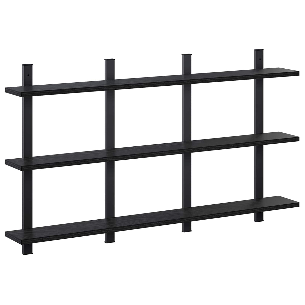vidaXL Półka ścienna Czarny dąb 102 x 13.5 x 58 cm Drewno inżynieryjne
