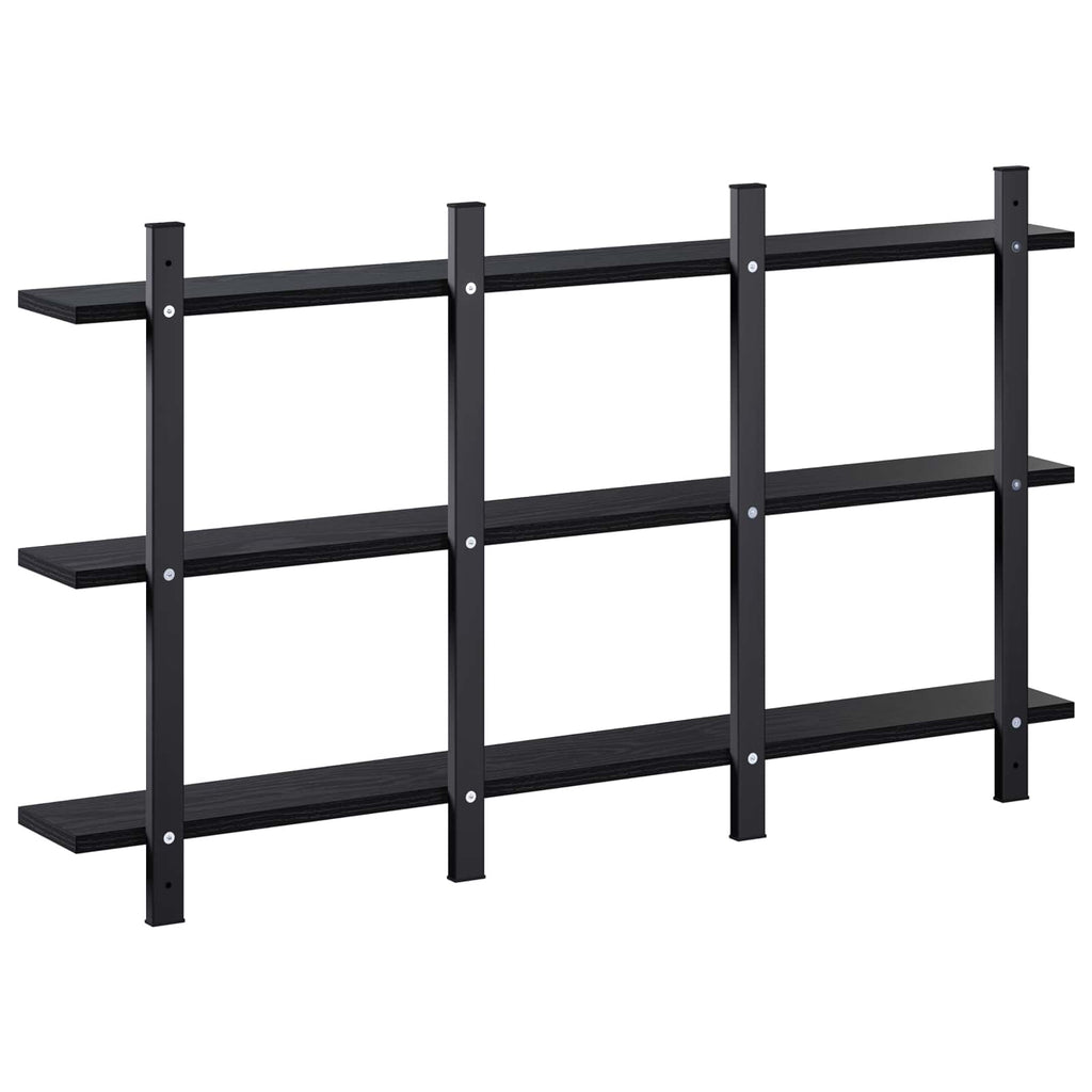 vidaXL Półka ścienna Czarny dąb 102 x 13.5 x 58 cm Drewno inżynieryjne