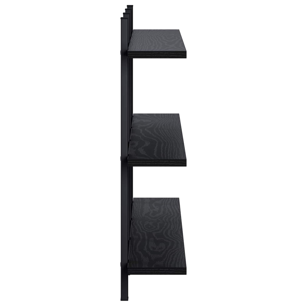 vidaXL Półka ścienna Czarny dąb 102 x 13.5 x 58 cm Drewno inżynieryjne