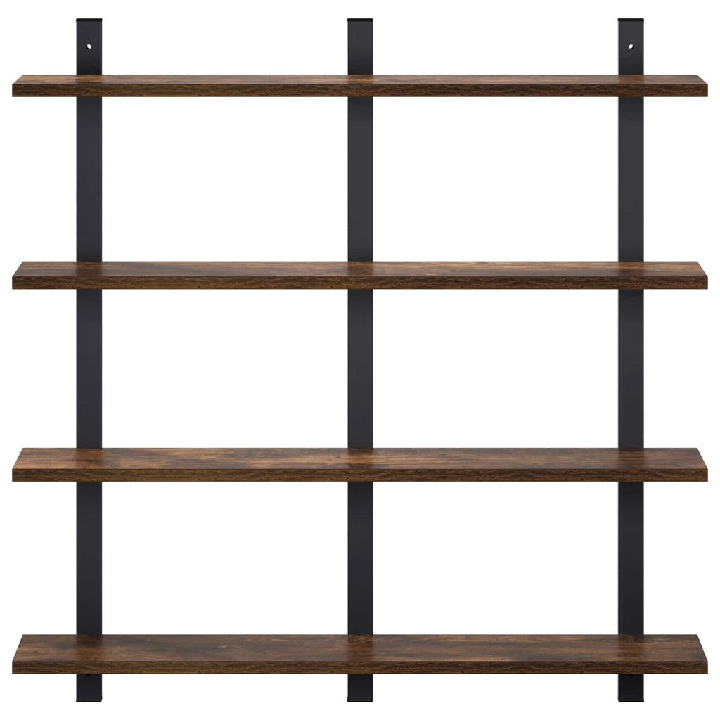 vidaXL Półka ścienna Dąb wędzony 79.5 x 13.5 x 80 cm