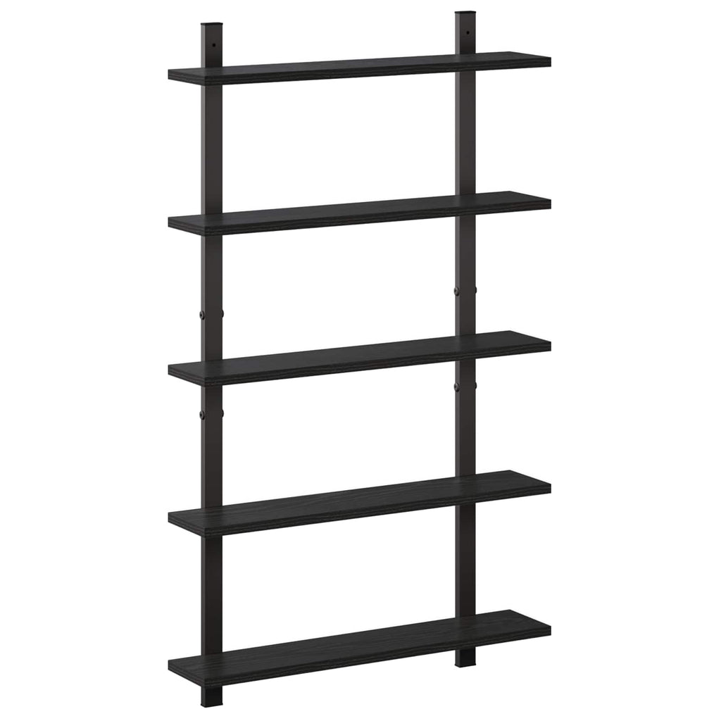 vidaXL Półka ścienna Czarny dąb 60.5 x 13.5 x 102.5 cm