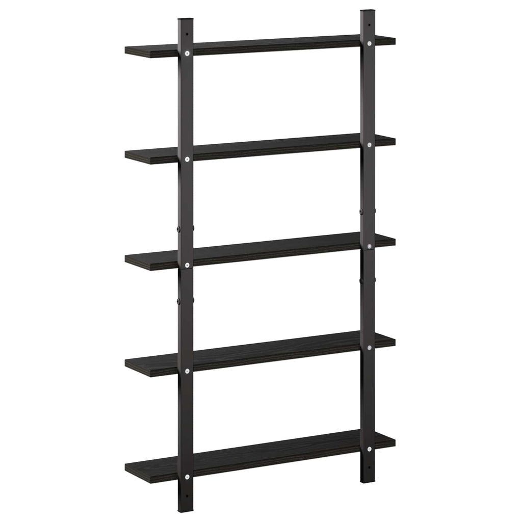 vidaXL Półka ścienna Czarny dąb 60.5 x 13.5 x 102.5 cm