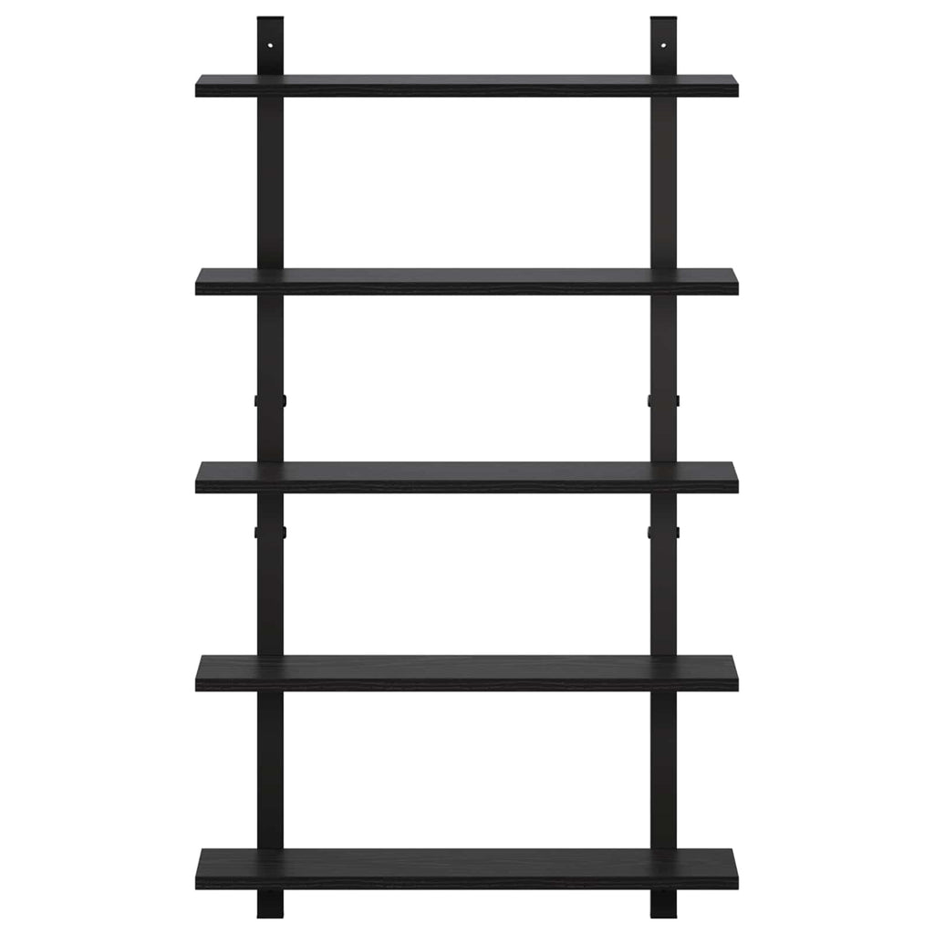vidaXL Półka ścienna Czarny dąb 60.5 x 13.5 x 102.5 cm