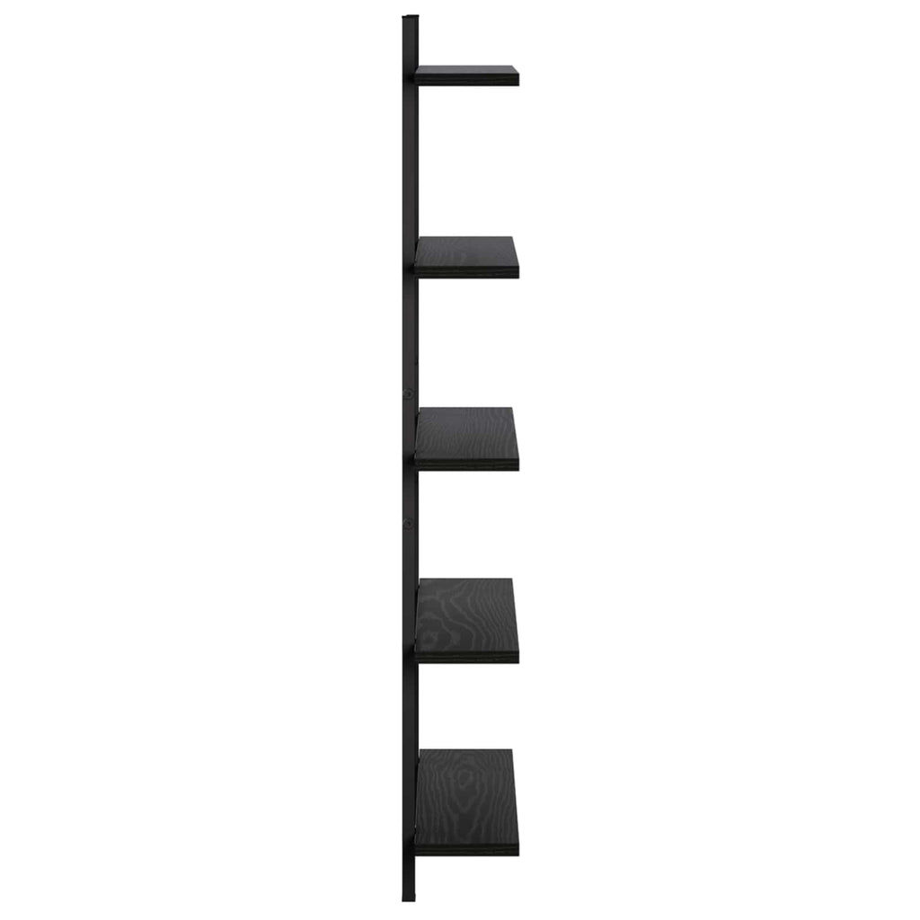 vidaXL Półka ścienna Czarny dąb 60.5 x 13.5 x 102.5 cm