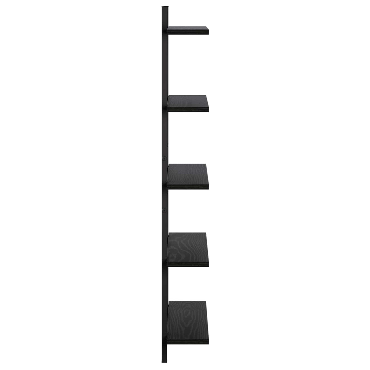 vidaXL Półka ścienna Czarny dąb 60.5 x 13.5 x 102.5 cm