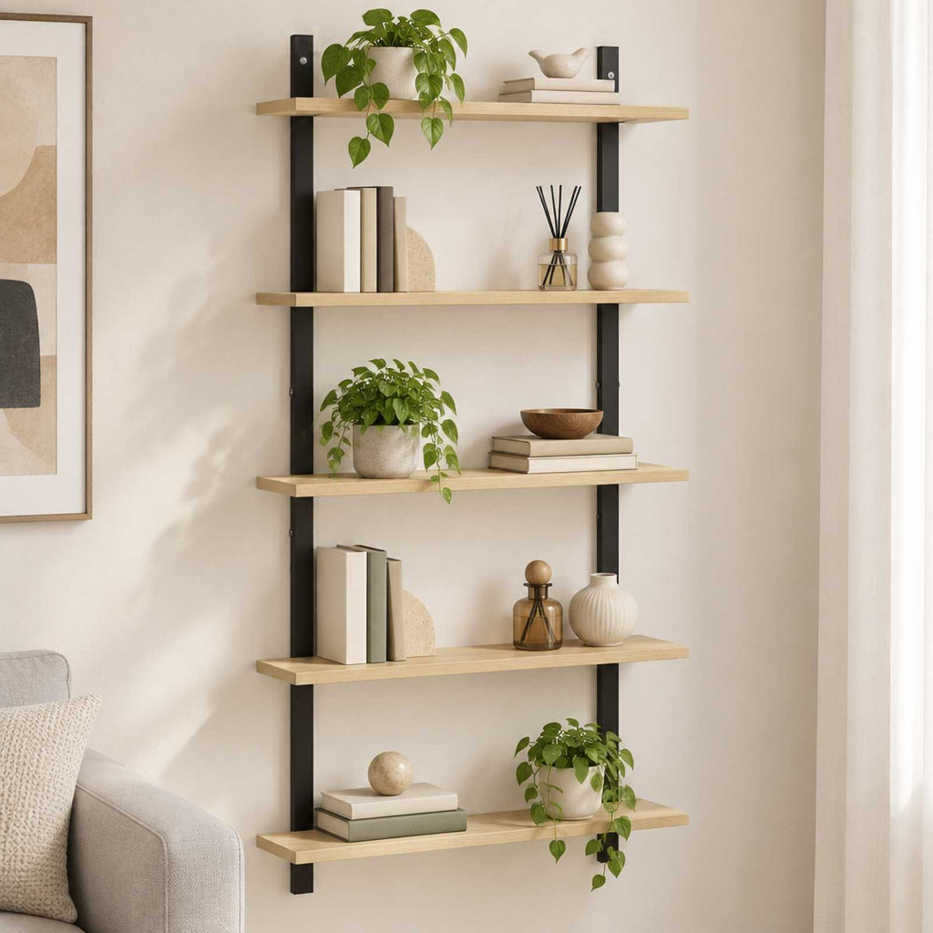 vidaXL Półka ścienna dąb Sonoma 60.5 x 13.5 x 102.5 cm