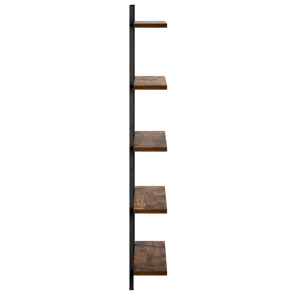 vidaXL Półka ścienna Dąb wędzony 60.5 x 13.5 x 102.5 cm