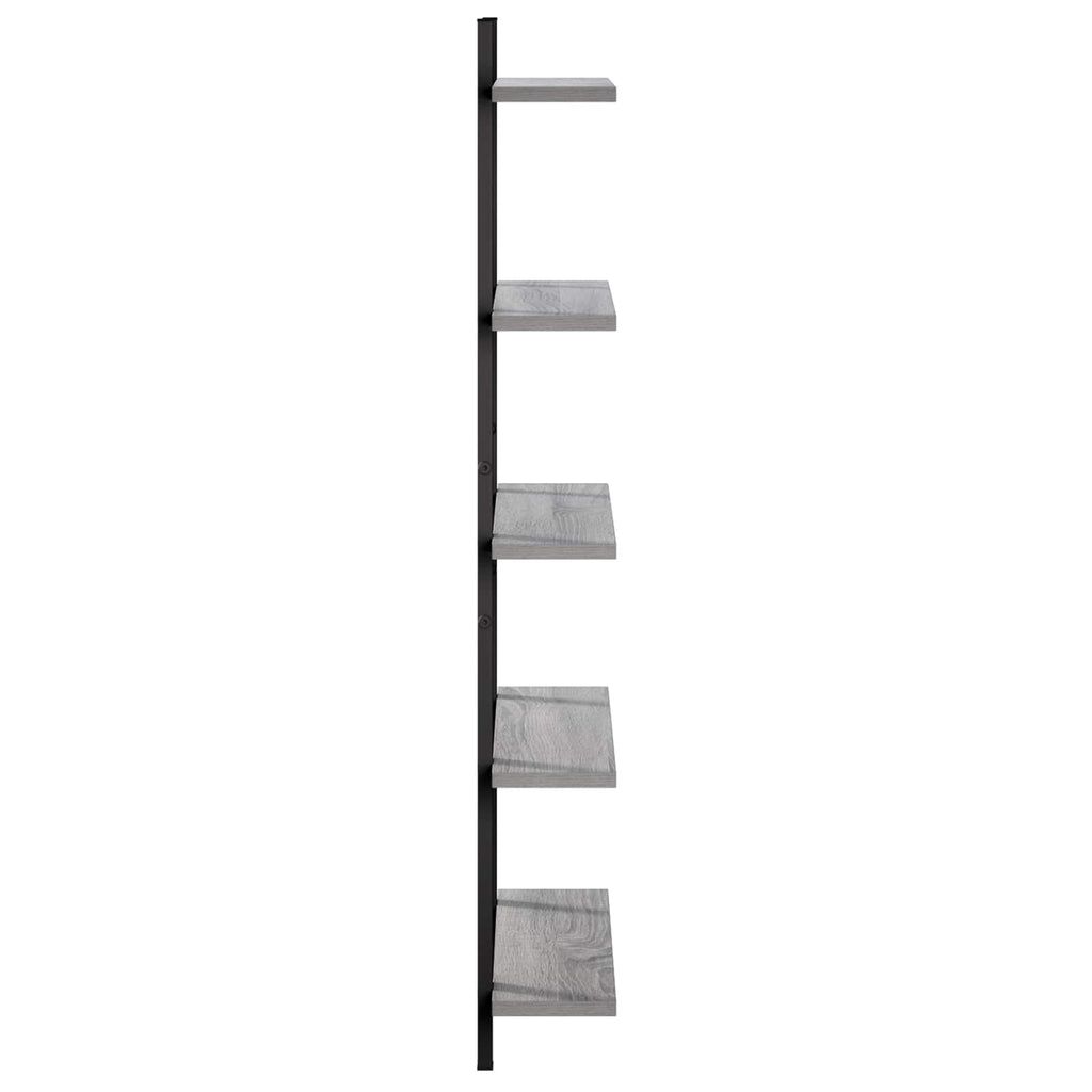 vidaXL Półka ścienna Szary Sonoma 60.5 x 13.5 x 102.5 cm