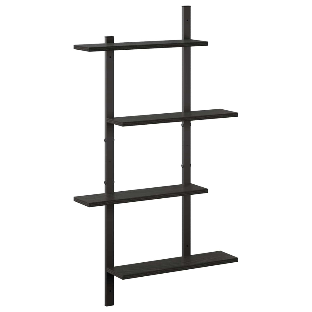 vidaXL Półka ścienna Czarny dąb 61 x 13.5 x 105.5 cm