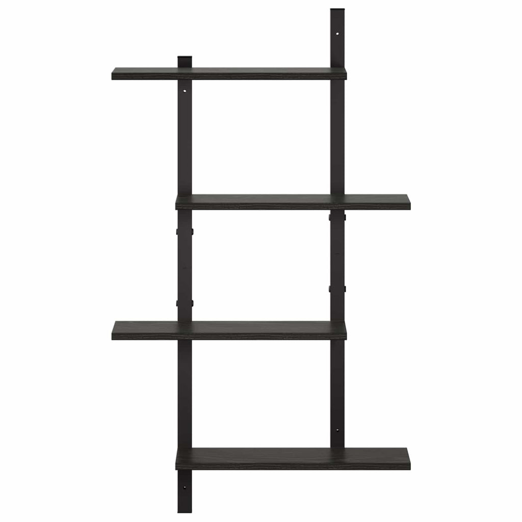 vidaXL Półka ścienna Czarny dąb 61 x 13.5 x 105.5 cm
