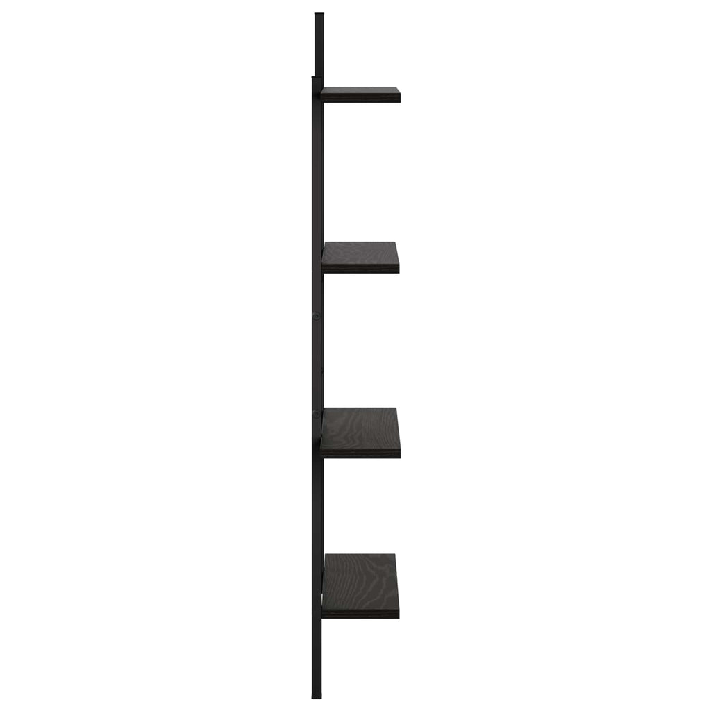 vidaXL Półka ścienna Czarny dąb 61 x 13.5 x 105.5 cm