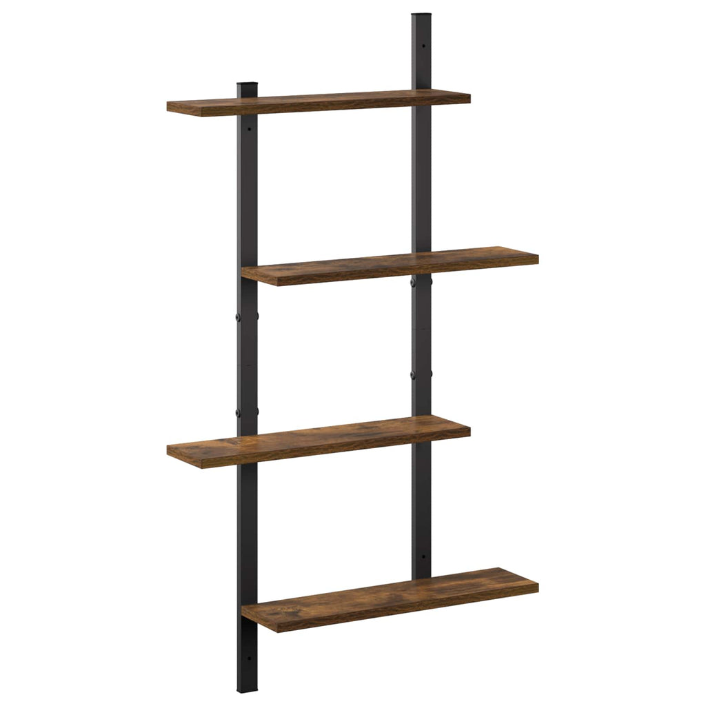 vidaXL Półka ścienna Dąb wędzony 61 x 13,5 x 105,5 cm