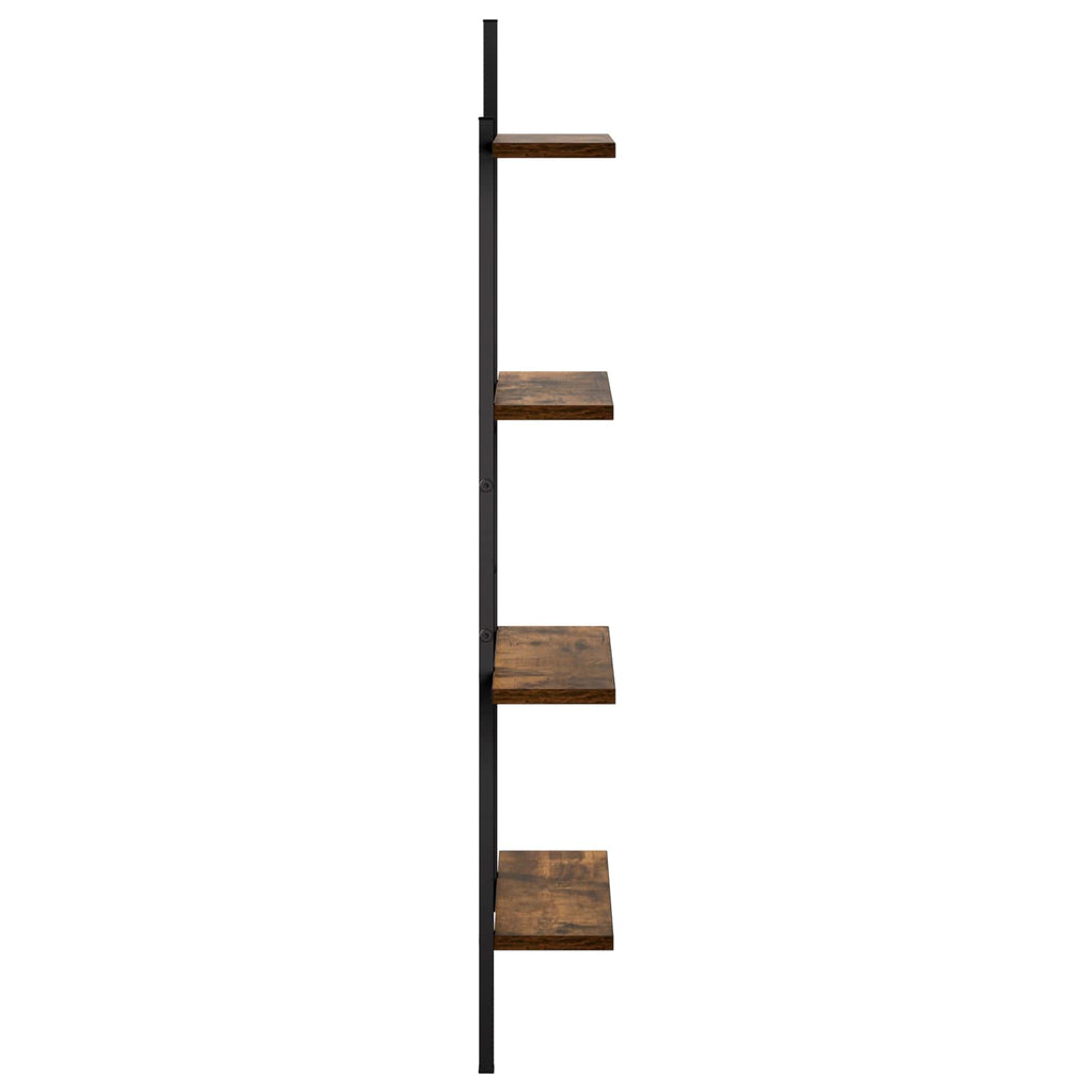 vidaXL Półka ścienna Dąb wędzony 61 x 13,5 x 105,5 cm